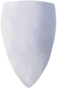 Gesso Layer of Heraldic Parade Shield