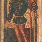 Este Tarot - Page of Batons - 1450