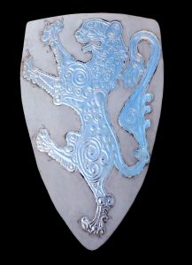 Silver Layer of Heraldic Parade Shield Inspired by the Seedorf Shield