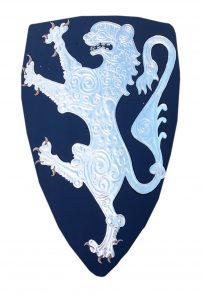Painted Layer of Heraldic Parade Shield Inspired by the Seedorf Shield