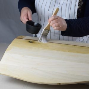 Sizing the Bare Wood Shield Blank